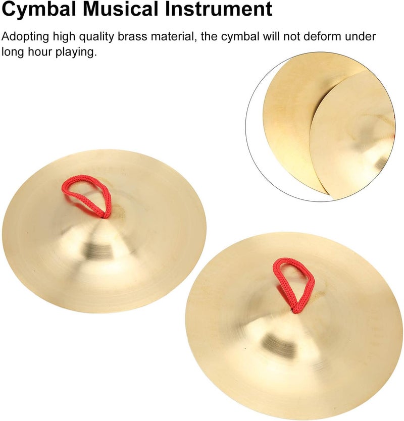 CHEOTIME 1 Pair Hand Cymbals, 14.7cm / 5.79in Mini Hand Cymbals Crash Cymbal Belly Dancing Finger Dance Musical Instrument for Dancer Party - Image 4